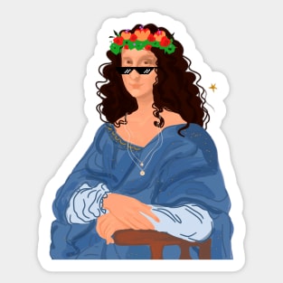 Kathygrippi Mona Lisa Sticker